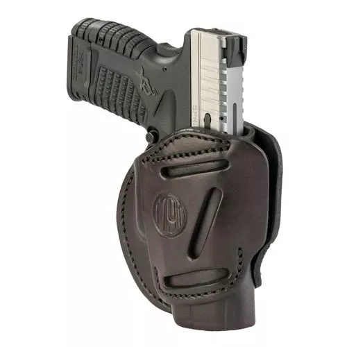 1791 Gunleather 3WH4SBRA 3-Way IWB/OWB Size 04 Signature Brown Leather Belt Loop Fits Springfield XD Fits Walther PPS Fits Springfield XDS Fits Taurus G2C Ambidextrous Hand