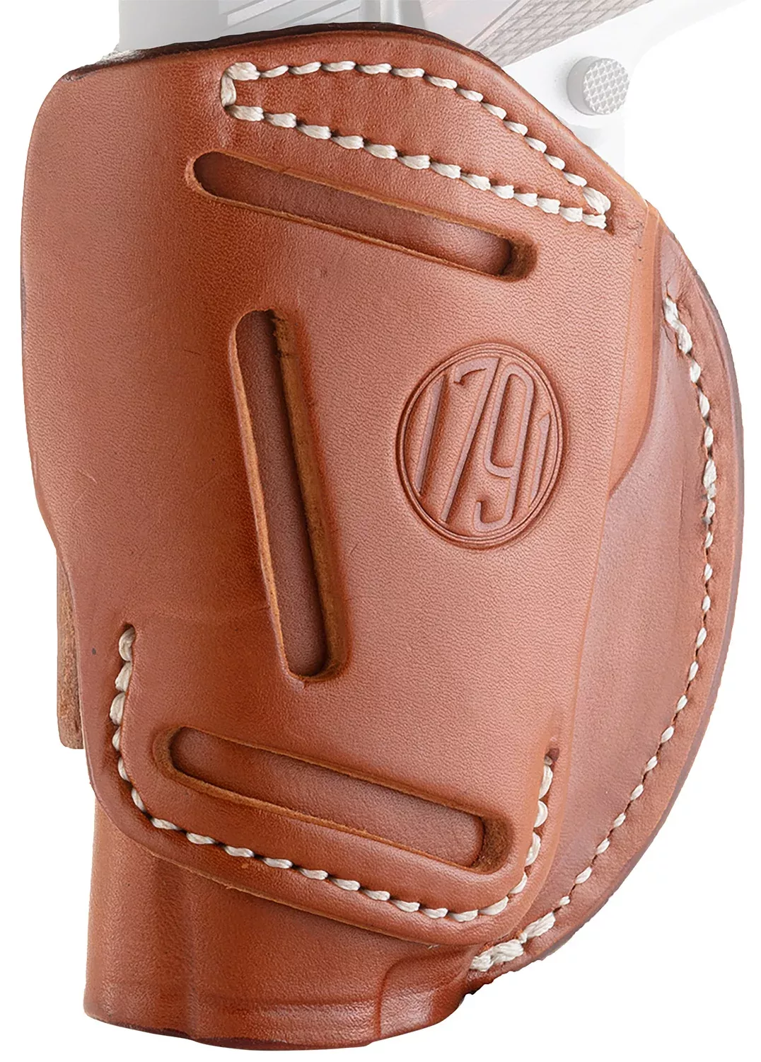 1791 Gunleather 4WH1CBRR 4-WayIWB/OWB 01 Classic Brown Leather Belt Clip Fits 3-4" Barrel 1911