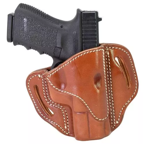 1791 Gunleather BH21CBRR BH2.1 OWB Size 2.1 Classic Brown Leather Belt Slide Compatible w/Glock 17/S&W M&P Shield/Springfield XD Right Hand
