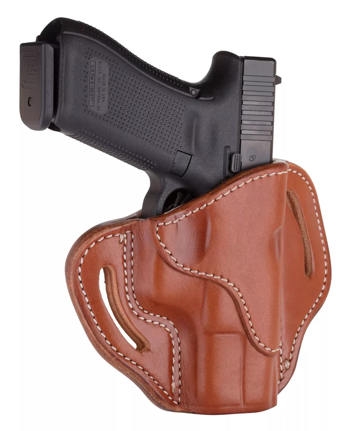 1791 Gunleather BH23CBRR BH2.3OWB Size 2.3 Classic Brown Leather Belt Slide Compatible w/Glock 17/Sig P226/HK VP9 Right Hand