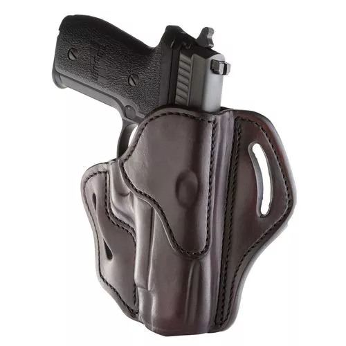 1791 Gunleather BH23SBRR BH2.3 OWB Size 2.3 Signature Brown Leather Belt Slide Compatible w/Glock 17/Sig P226/HK VP9 Right Hand