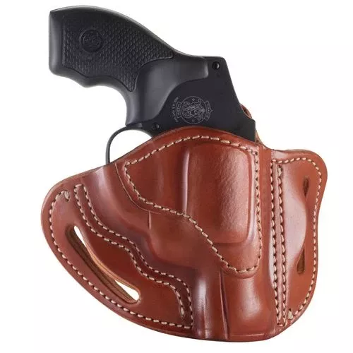 1791 Gunleather RVH1CBRR RVH1 OWB Size 01 Classic Brown Leather Belt Slide Fits S&W J Frame/Ruger LCR/S&W 38 Belt Up to 1.75" Wide Right Hand