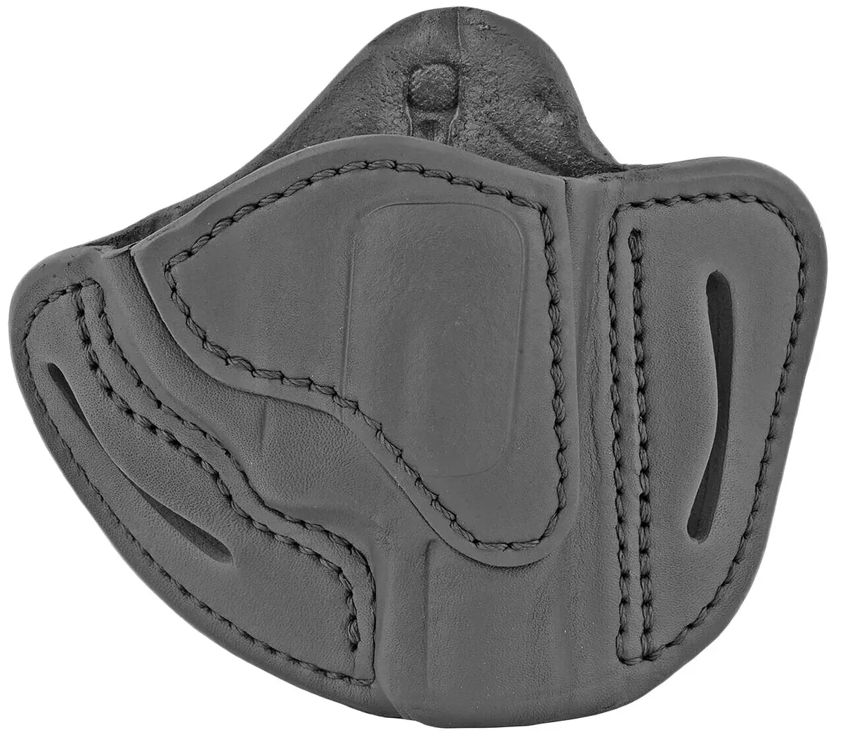 1791 Gunleather RVH1SBLR RVH1OWB Size 01 Stealth Black Leather Belt Slide Fits S&W J Frame/Ruger LCR/S&W 38 Belt Up to 1.75" Wide Right Hand