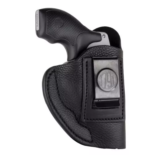 1791 Gunleather SCH2NSBL SCH IWB Size 02 Night Sky Black Leather Belt Clip Fits Ruger LC9/S&W J Frame/Colt Cobra Left Hand