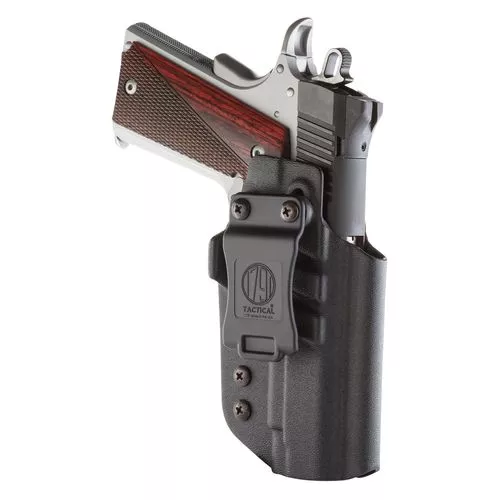 1791 Gunleather TACIWB1911BLKR Tactical Kydex IWB Black Kydex Belt Clip Fits 1911 Government