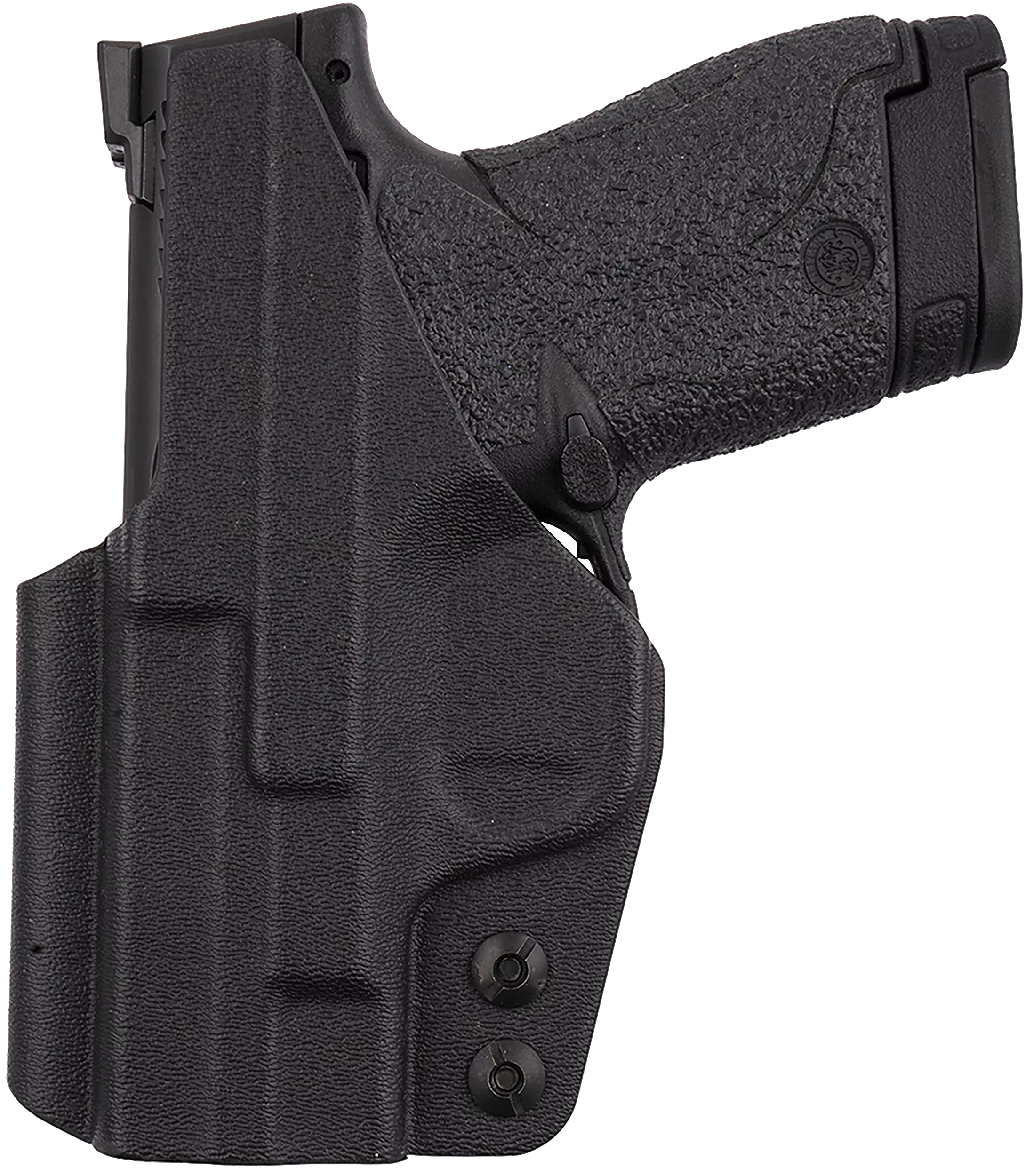 1791 Gunleather TACIWBSHIELDBLKR Tactical KydexIWB Black Kydex Belt Clip Fits S&W Shield
