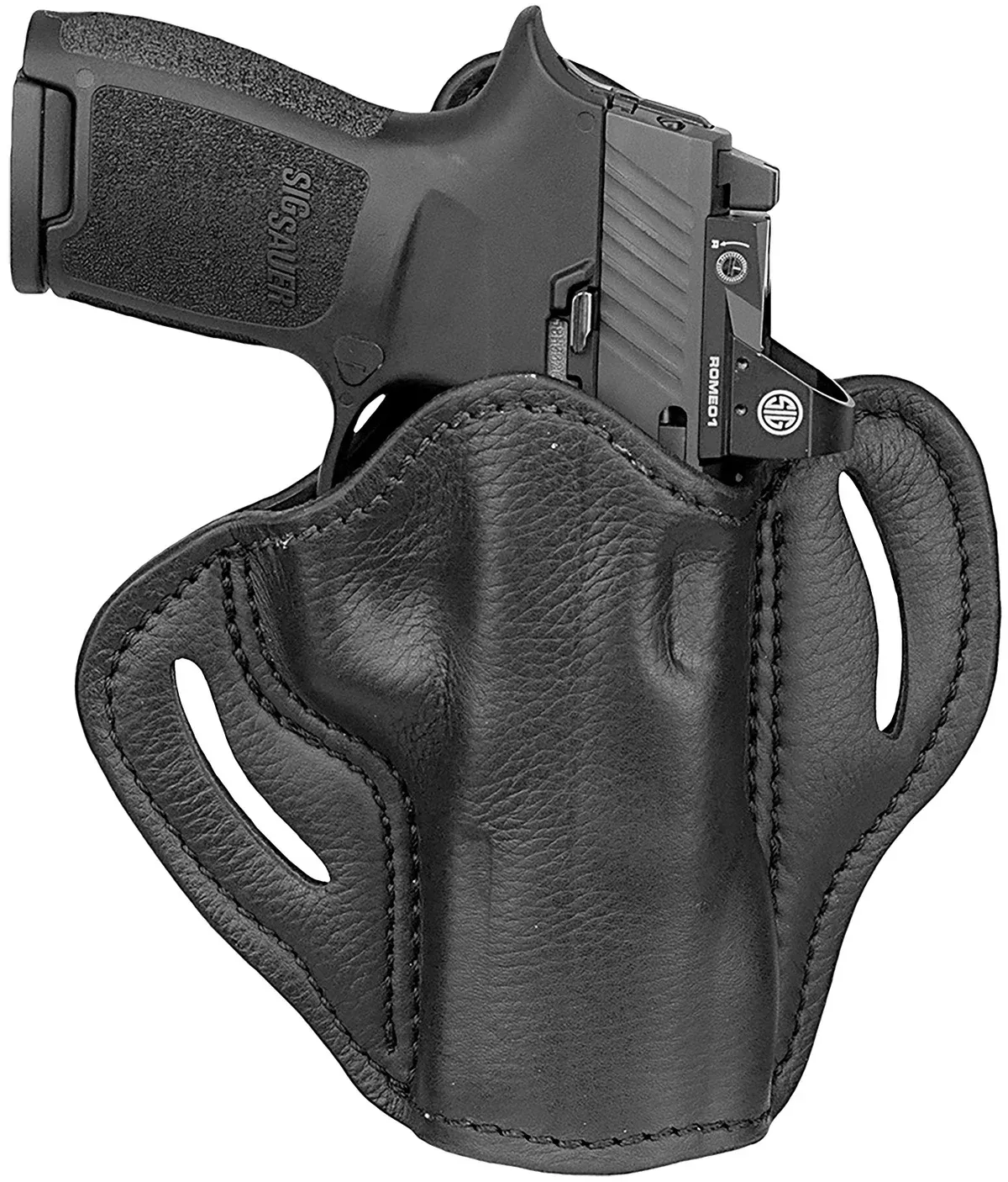 1791 Gunleather UCBH24NSBR Ultra CustomOWB Size 2.4 Night Sky Black Leather Belt Slide Fits Sig P320 Fits Springfield XD-M Right Hand