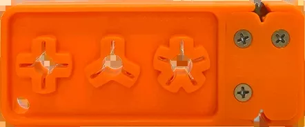 AccuSharp 013C Broadhead Sharpener & Wrench Tungsten Carbide Orange