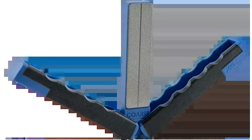 Accusharp 051C Paddle Folding Diamond Sharpener Black/Blue Rubber Handle
