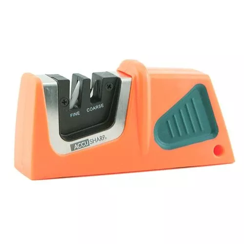 Accusharp 081C Compact Pull-Through Sharpener Diamond Tungsten Carbine Fine Orange/Green