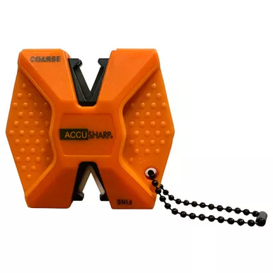 AccuSharp 345CD 2-Step Knife Sharpener with Tungsten Carbide Blades & Over-Molded Grip