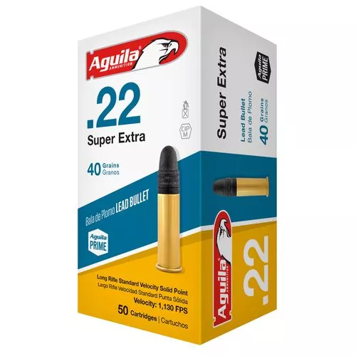 Aguila Standard 1B220332 22 LR 40 gr Solid Point Rimfire Ammo