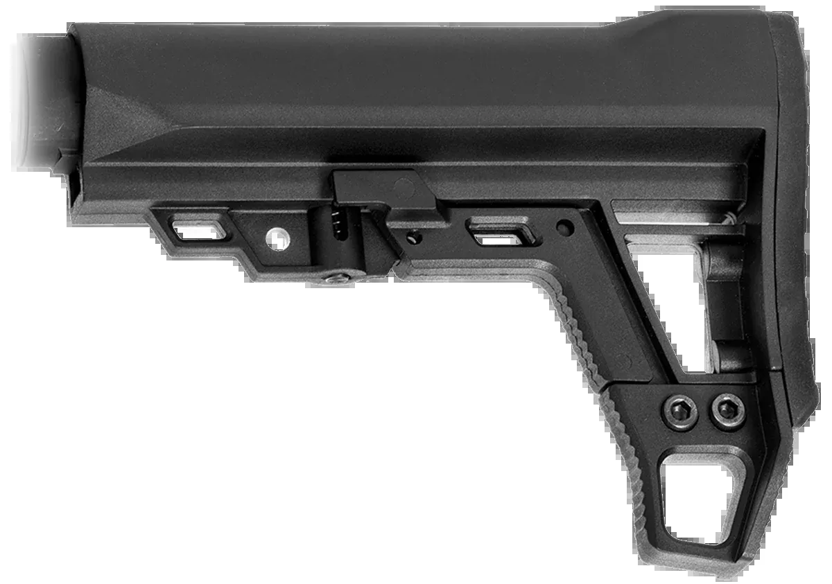 Aim Sports ARAMSO1 Advanced Modular 6-Position Collapsible Stock - Black Synthetic for AR-15