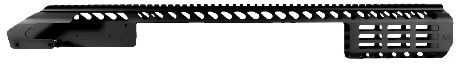 Aim Sports MTMSG870 Modular Rail System24.90" M-LOK Style Made of Aluminum with Black Finish & Picatinny Rail for Remington 870 Includes Shell Holder