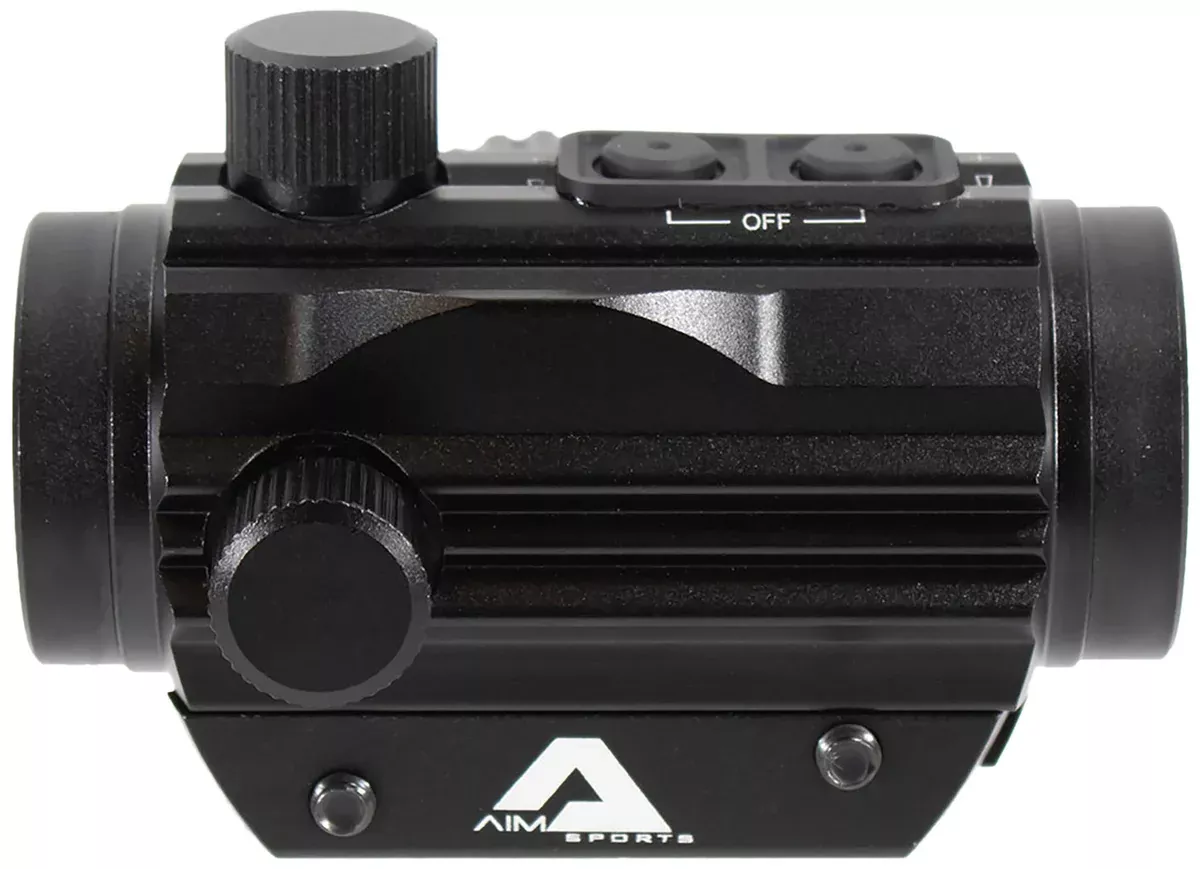 Aim Sports RD120PE Micro Dot5 MOA Black Anodized 1x20mm Red/Green Dual Illuminated