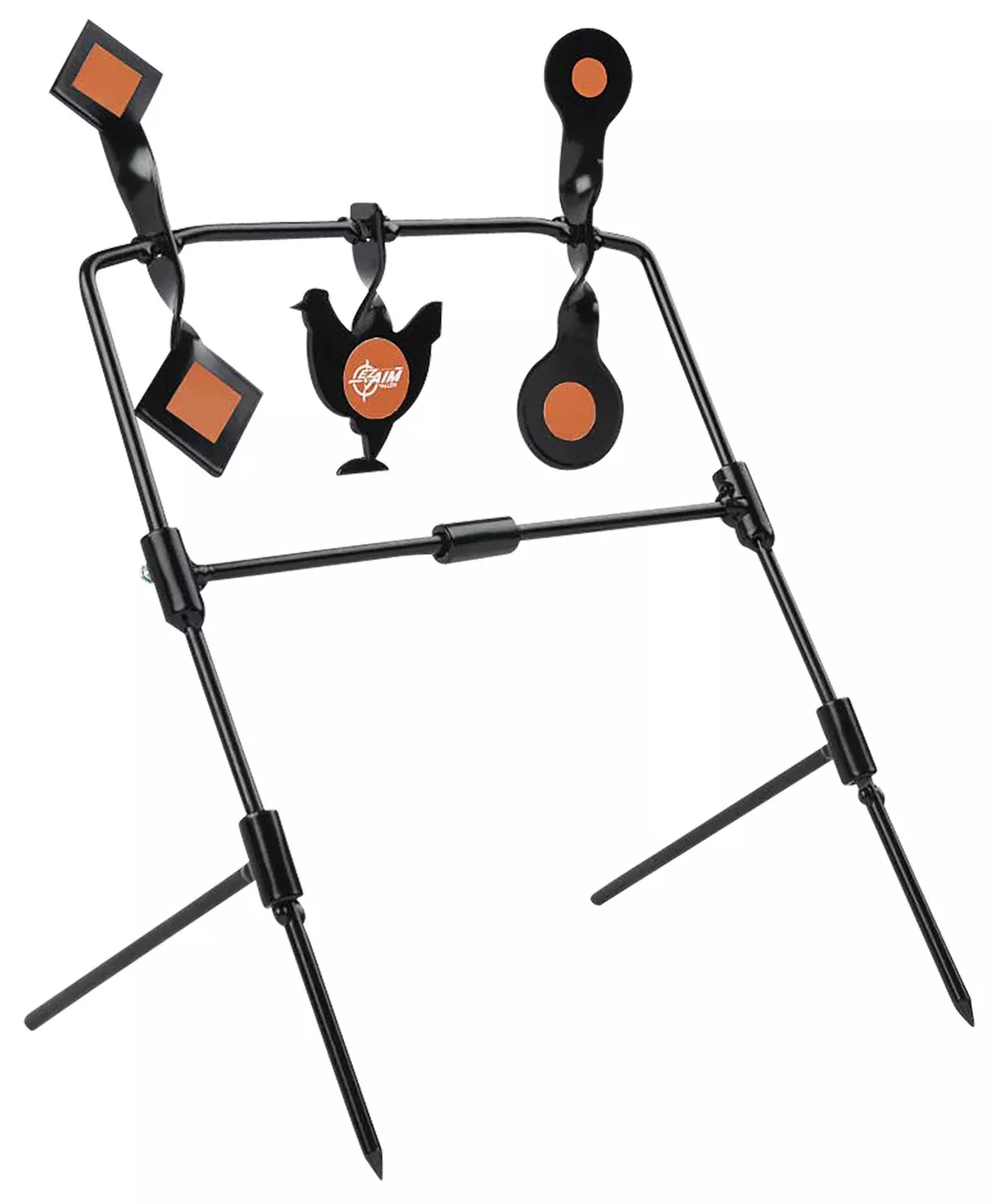 Allen 15665 EZ-AimRimfire/Airgun Black/Orange Steel Standing