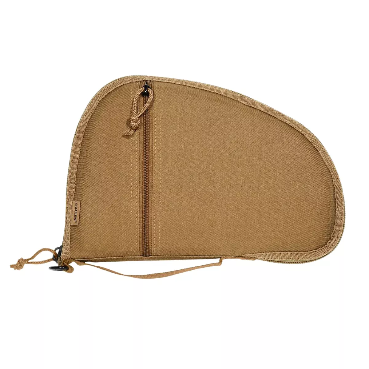 Allen 3614 TorreyHandgun Case Coyote Tan Polyester, Small Accessory Pocket, Muzzle Pocket & Lockable Zipper 11.50" x 7.75" Exterior Dimensions