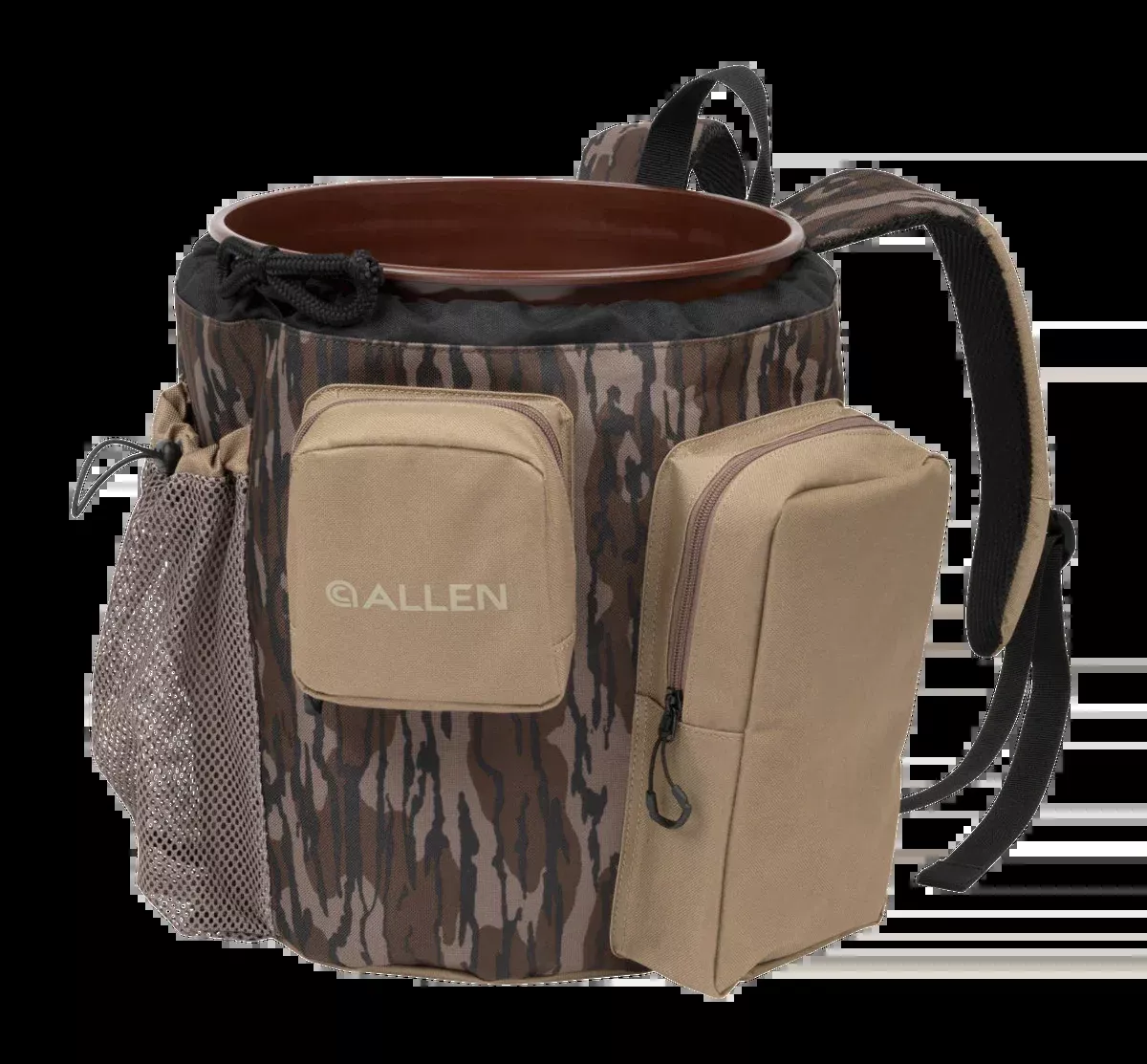 Allen 5587 Dove Bucket Organizer - 5-Gallon Bucket Shell Carrier with Padded Backpack Straps