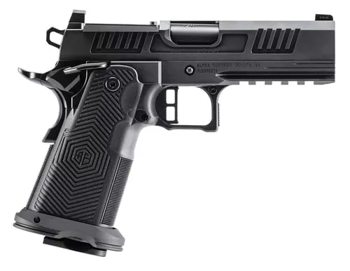 Alpha Foxtrot AA39X4CID-XDBK13 AF1911 Romulus 45 ACP 13+1 4.25" Black DLC Stainless Steel Bull Barrel, Optic Ready/Serrated Slide & Frame w/Beavertail & Picatinny Rail, RMR/RMSc Footprint