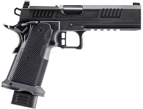 Alpha Foxtrot AF1911 Romulus 9mm Luger 20+1 17+1 5" Black DLC Stainless Steel Bull Barrel, Optic Ready/Serrated Slide & Frame w/Beavertail & Picatinny Rail, Aluminum Grip, RMSc/RMR Footprint