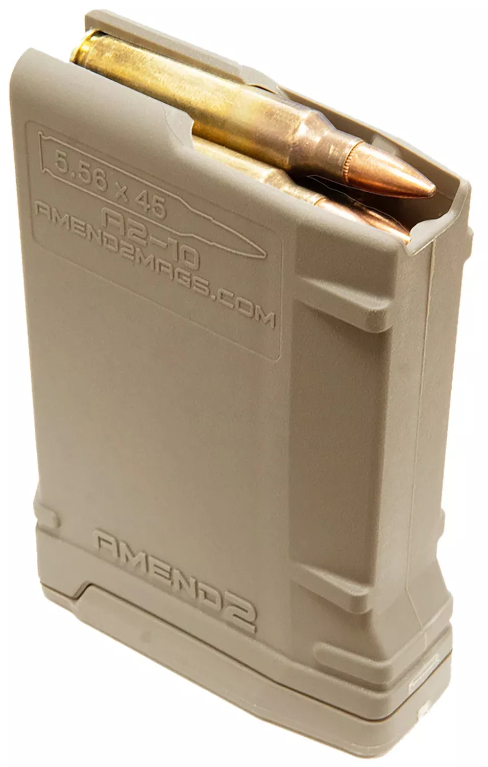 Amend2 556MOD2FDE10 MOD-210rd 223 Rem/5.56x45mm NATO Compatible w/ AR-15/M16/M4 Flat Dark Earth Polymer