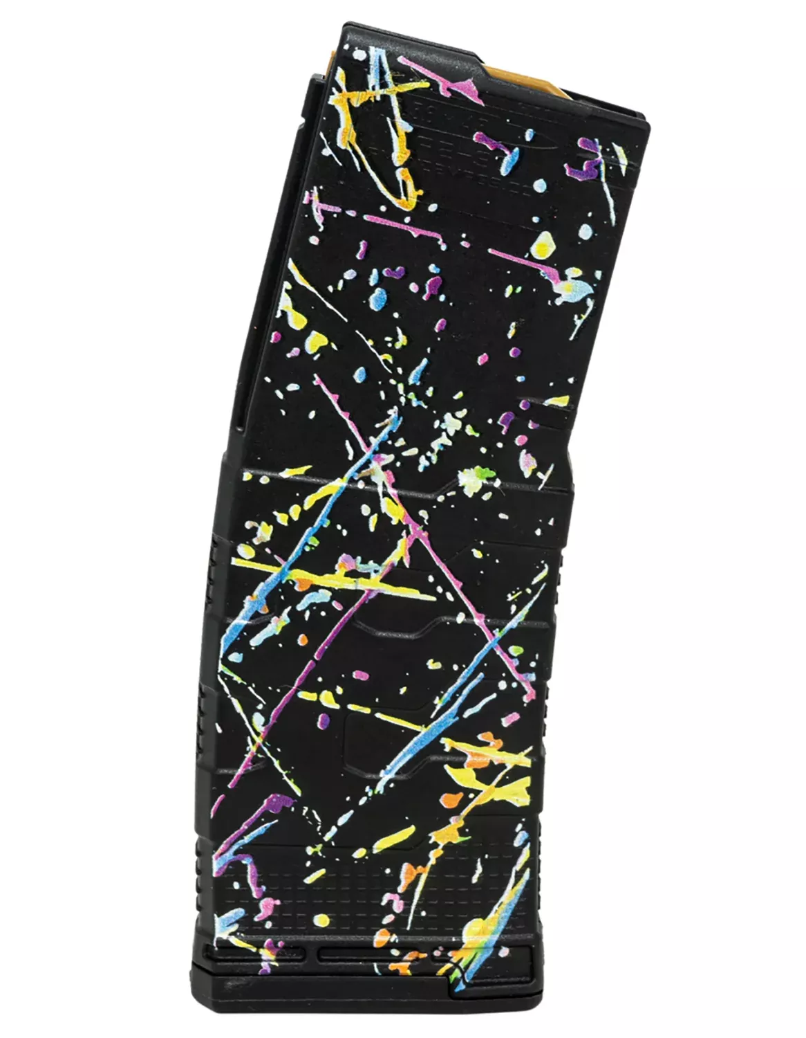 Amend2 MOD-3 AR-15 5.56 NATO/.223 Rem 30-Rd Polymer Magazine - Neon Splatter