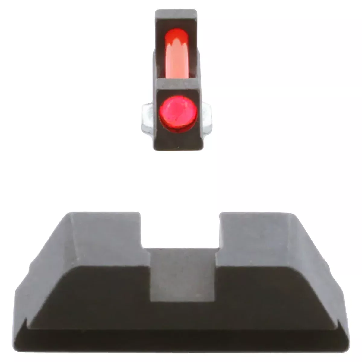 AmeriGlo GFT113 Range Series Sight Set for GlockRed Fiber Optic Front Sight-Black Rear Sight