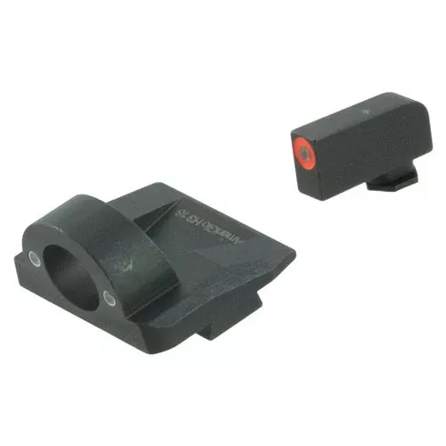 AmeriGlo GL5225 Ghost Ring Night Sight Fits Glock 17/19/19x/26 Gen5 Tritium Green w/Orange Outline Front