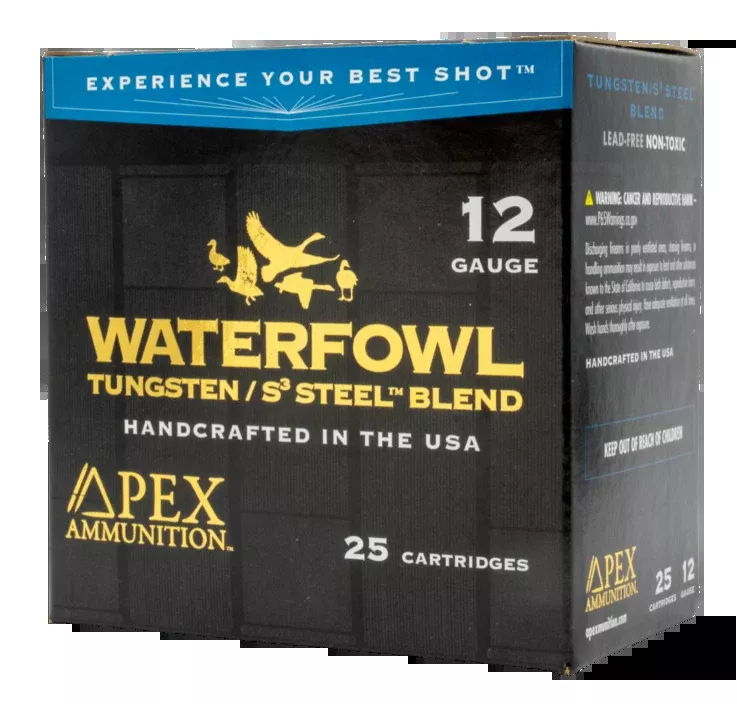 Apex Ammunition TSS/S3 Steel Blend 12 Gauge 3" 1-5/16 oz BB/#7.5 Shot - Box or Case