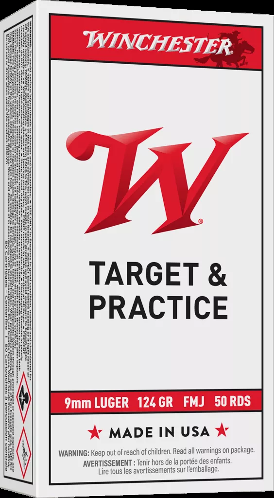 AR-9 | Winchester 9mm Ammunition | 124 Grain | Box of 50