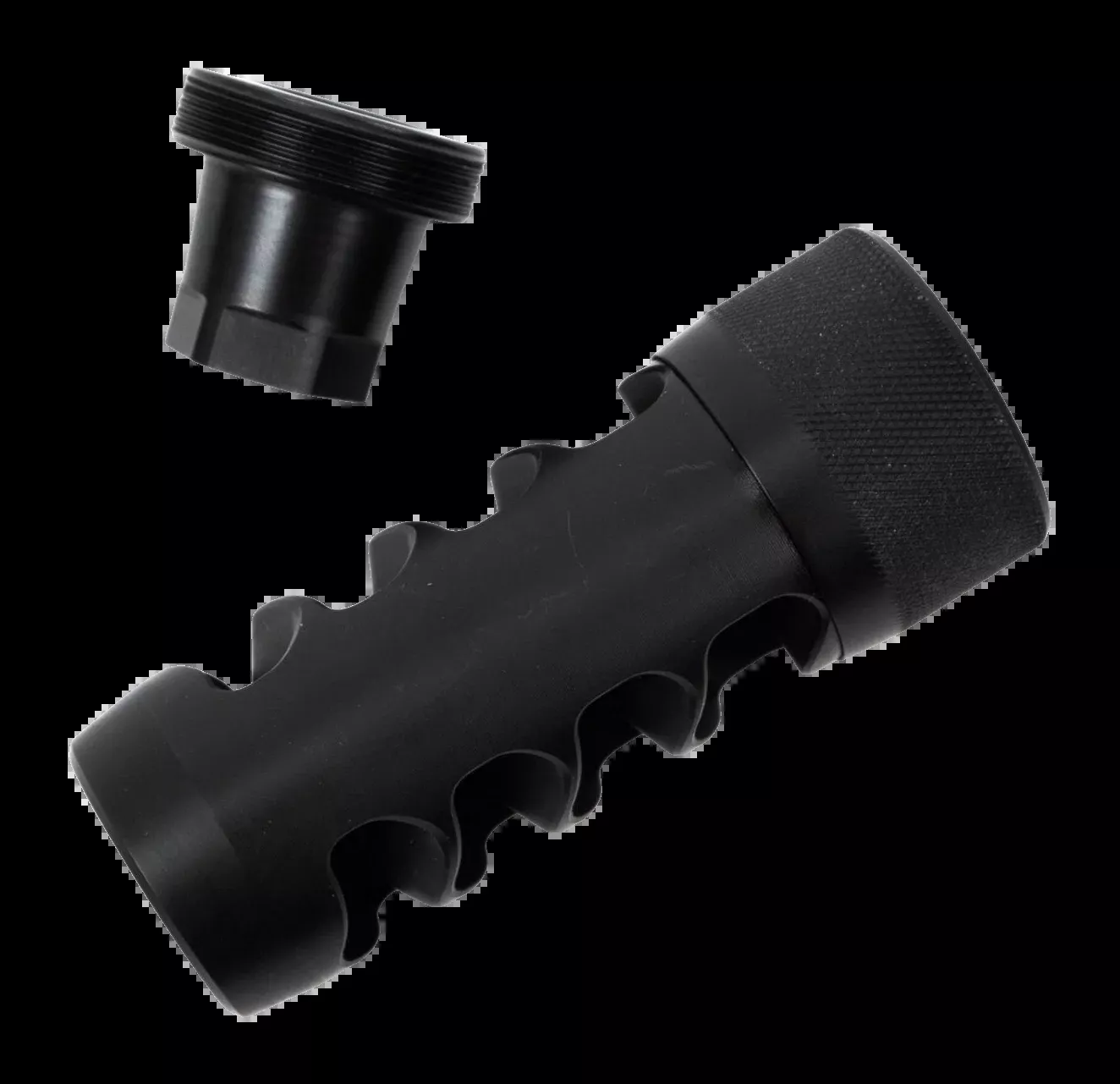 Area 419 Firearms Hellfire Match Self-Timing Muzzle Brake 30 Cal 5/8x24 Black Nitride