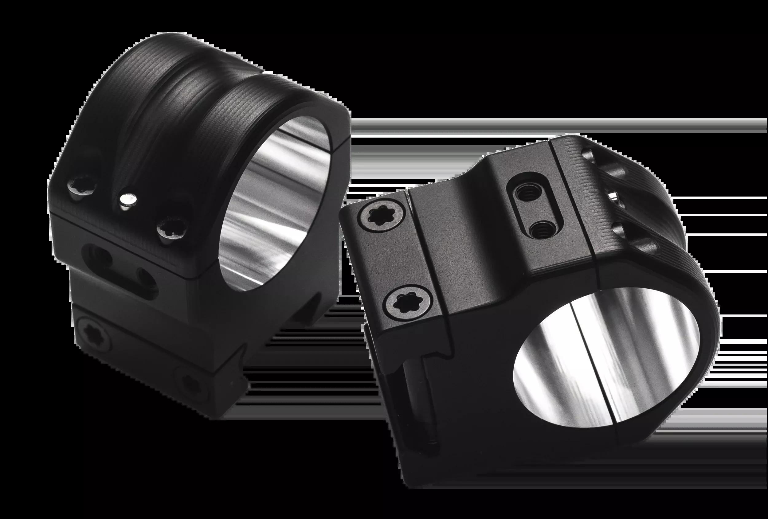 Area 419 Firearms Match Scope Rings 30mm 24mm Low Black
