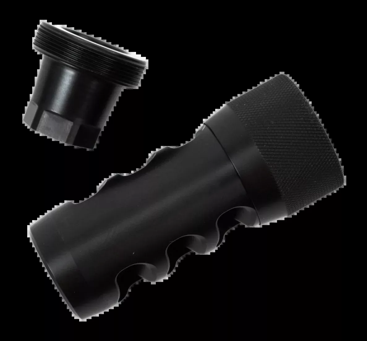 AREA 419 Hellfire Self-Timing Muzzle Brake .338 Cal 1/2-28 Black Nitride