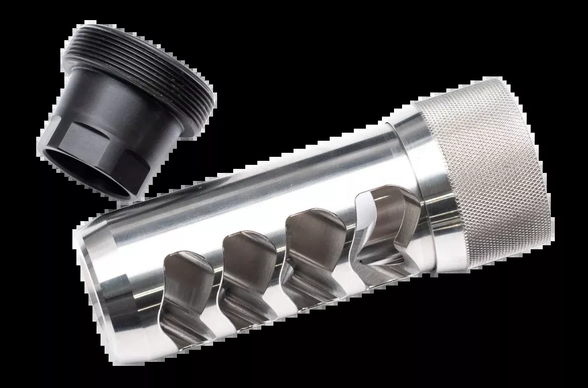 Area 419 Sidewinder 6.5mm Muzzle Brake 3/4x24 Stainless Steel