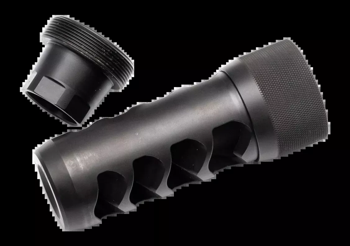 Area 419 Sidewinder Magnum Self-Timing Muzzle Brake .338 5/8x24 Black Nitride