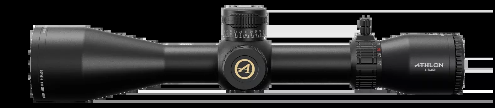 Athlon Ares HLR 4-24x50 30mm Tube SFP Illuminated AHMC1 Fiber Dot MOA Riflescope