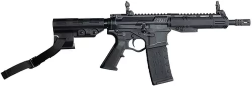 ATI ATIGAX5567MLTB Alpha Maxx5.56 NATO 30+1 7.50" Black Barrel, Black Polymer Receiver w/Picatinny Rail, M-LOK Handguard, Black Polymer Blade, A2 Grip