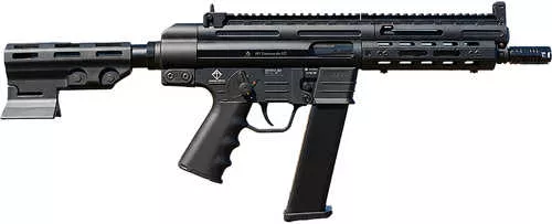ATI GSG-9 9mm Luger 33+1 7.90" Black Threaded Barrel, Black Aluminum Receiver w/Picatinny Rail, M-LOK Handguard, Black Pistol Brace, Black Polymer Grip, Ambidextrous