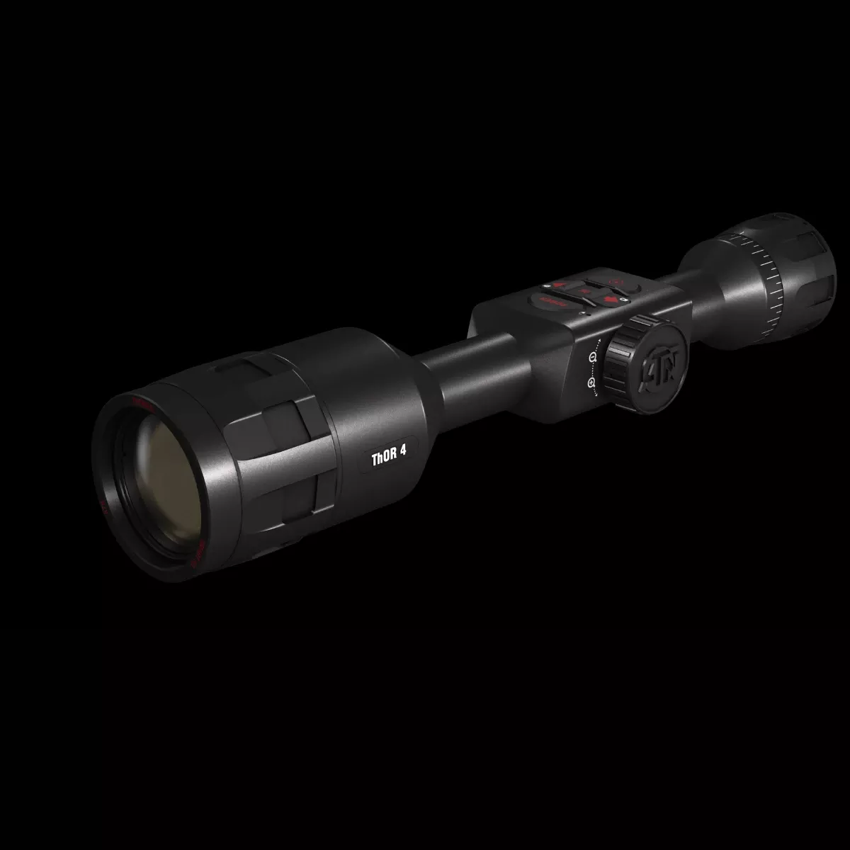 ATN Thor 4 384 Thermal Rifle Scope Black 384x288, 60Hz Resolution - TIWST4384A