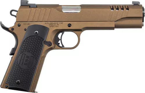 Auto-Ordnance 1911A1 Semi-Automatic Pistol .45 ACP 5" Barrel (1)-7Rd Magazine Night Sights Black G10 Grips Northern Lights Metal Finish