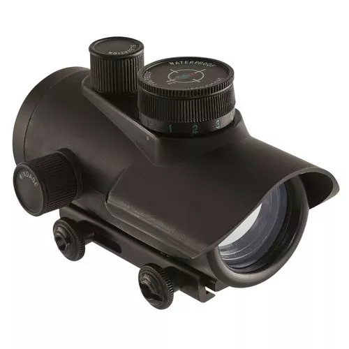 Axeon 2218640 Dot Optics1x 30mm Obj 5 MOA Red, Green, Blue Dot