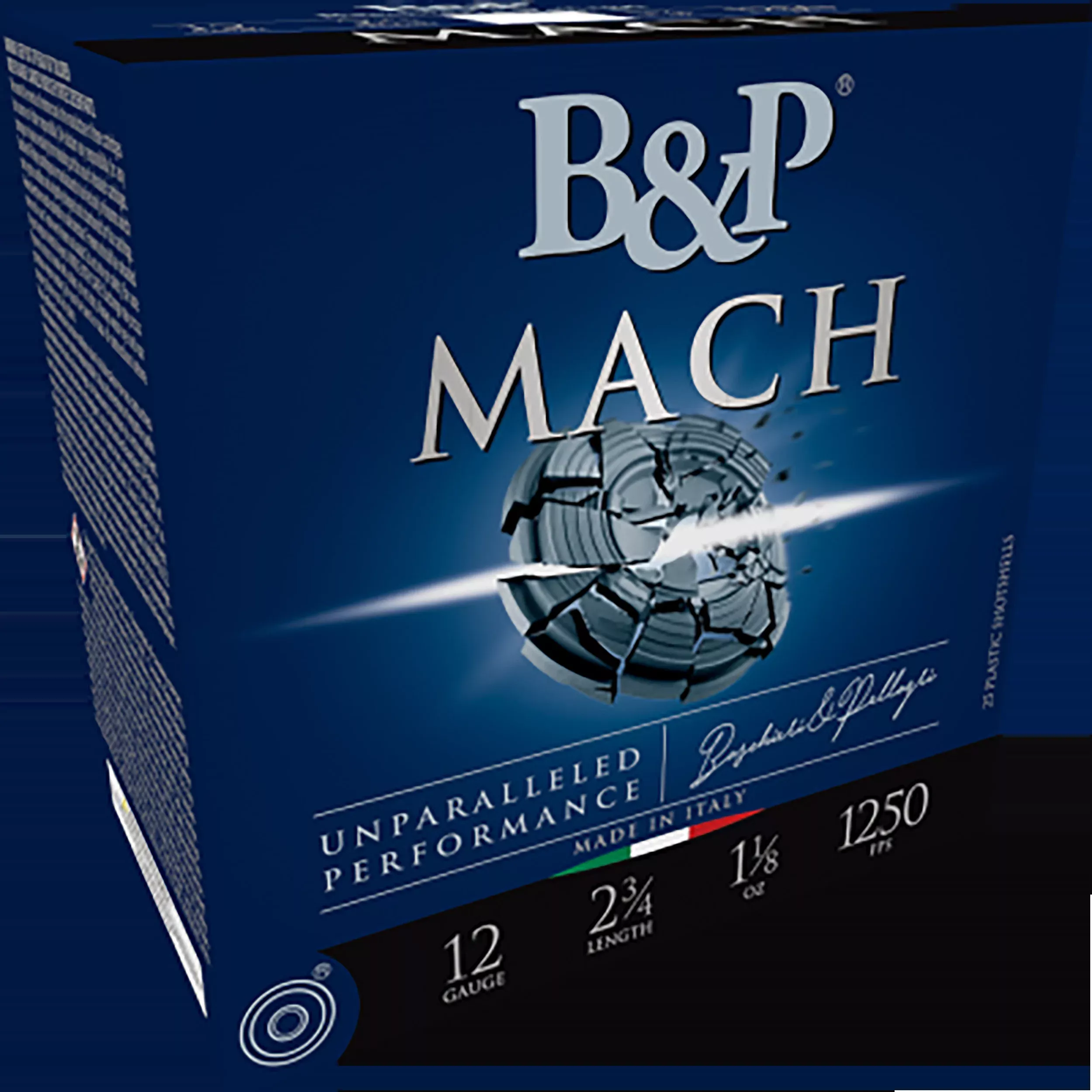 B&P Ammunition Mach 12 Gauge 2.75" 7/8 oz #8 Shot 25 Rd - Box or Case