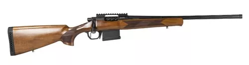 Balikli 336200 BLK308 Win 5+1 20" Black Spiral Fluted Threaded Barrel, Black Steel Receiver w/Picatinny Rail, Turkish Walnut Fixed Stock