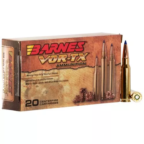 Barnes Bullets 21540 VOR-TX Rifle308 Win 150 gr Tipped TSX Boat Tail 20 Bx/ 10 Cs