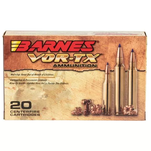 Barnes Bullets 21557 VOR-TX Rifle25-06 Rem 100 gr Tipped TSX Boat Tail 20 Bx/ 10 Cs
