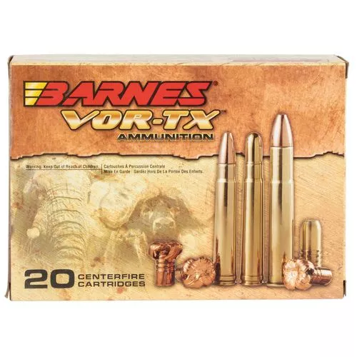 Barnes Bullets 22033 VOR-TX Safari500 Nitro 570 gr Round Nose Banded Solid 20 Bx/ 10 Cs