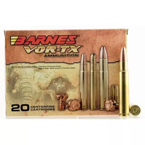 Barnes Bullets 22034 VOR-TX Safari416 Rigby 400 gr TSX Flat Base 20 Bx/ 10 Cs