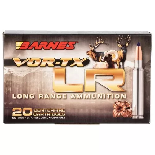 Barnes Bullets 28986 VOR-TX LR Rifle6.5 Creedmoor 127 gr LRX Boat Tail 20 Bx/ 10 Cs