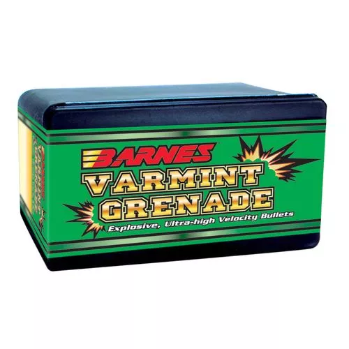 Barnes Bullets 30170 Varmint Grenade22 Hornet .224 30 gr Flat Base Hollow Point 100 Box