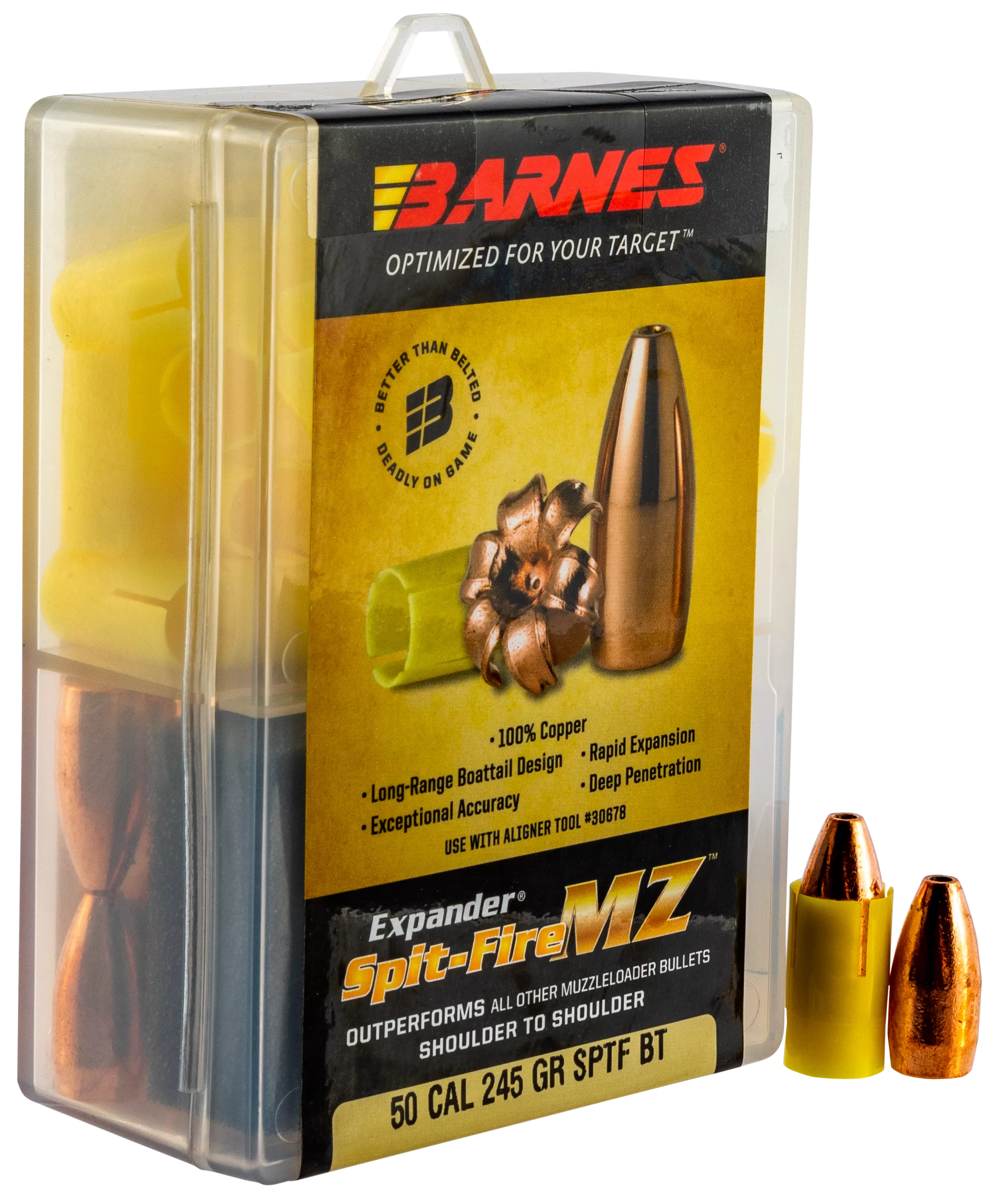 Barnes Bullets 30574 Spit-Fire MZ Expander 50 Spit-FireMZ 245gr 24rd/Box